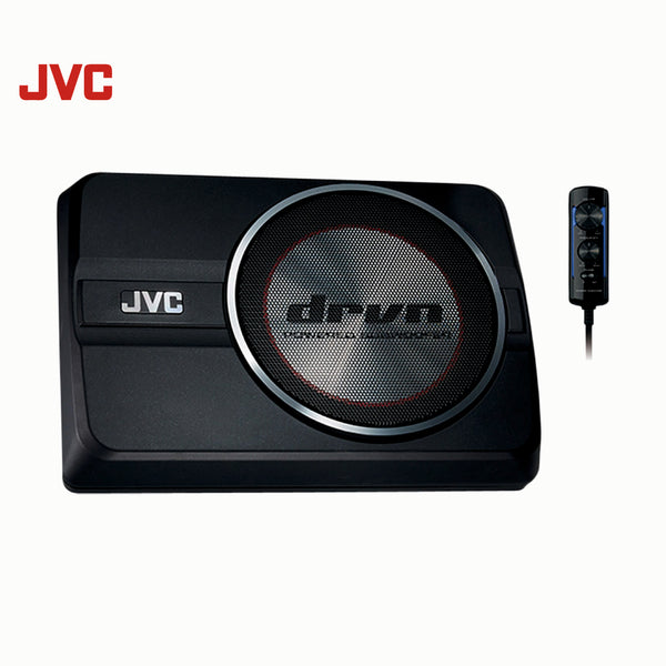 JVC CW-DRA8 Subwoofer für Auto KFZ max 250W  Aluminiumdruckgehäuse Fernbedienung