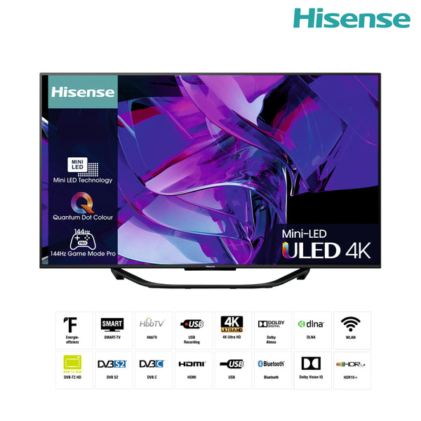 Hisense Smart TV 65U7KQ 4K UltraHD 65 Zoll Fernseher HDR10 WLAN LED