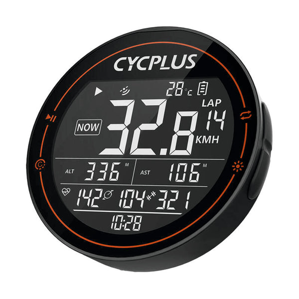 CYCPLUS M2 GPS-Fahrradtacho Fahrradcomputer mit Bluetooth, 2,5 Zoll LCD