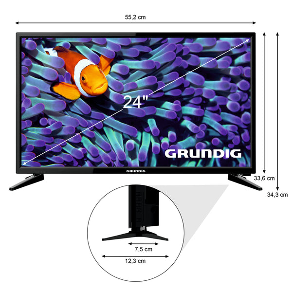 Grundig 24 GHB 5340 schwarz LED 24 Zoll-59cm HDReady, Dolby Digital 400Hz