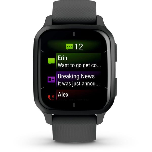 Garmin Venu Sq 2 Smartwatch, Fitnessuhr iOS, Android anthrazit