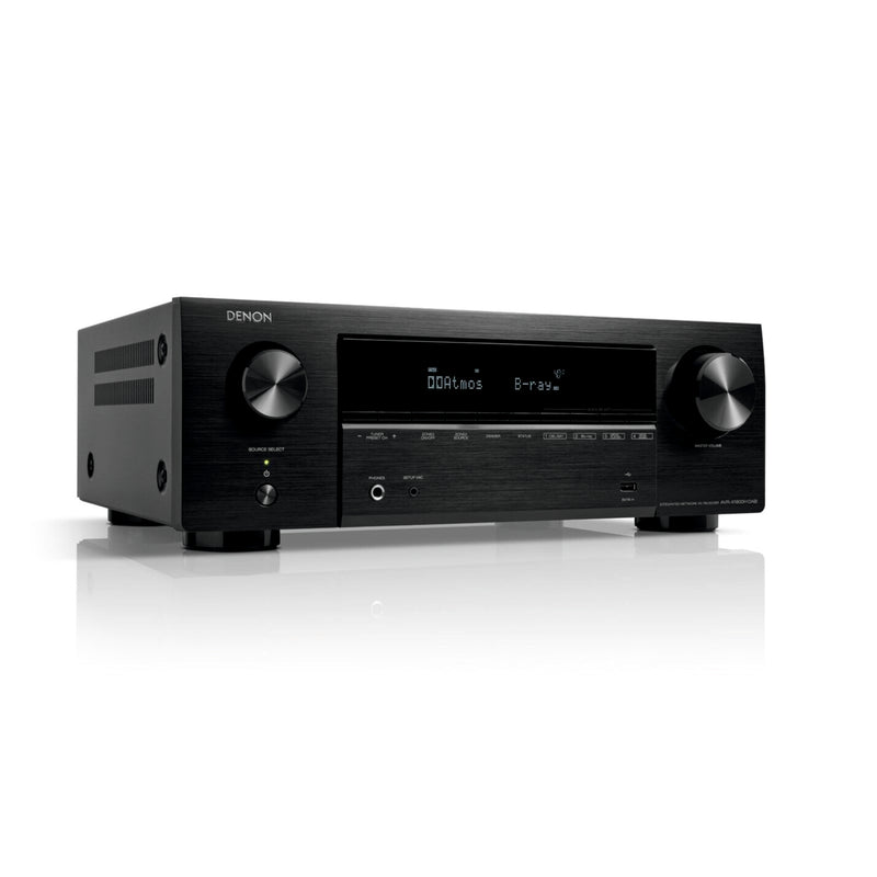 Denon AVRX1800H DAB AV 7.2 Kanal 175W 8K AV-Receiver mit HEOS® Built-in und DAB+ -schwarz-