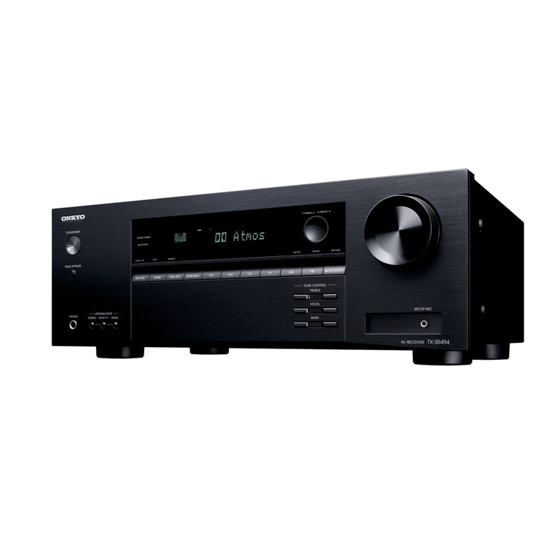 Onkyo TX-SR494DAB AV Receiver, 4K, Heimkino, Bluetooth, Dolby Atmos -schwarz-