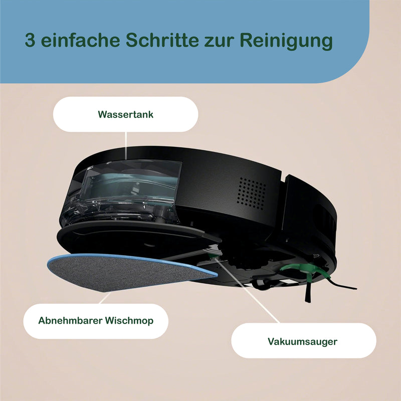 iRobot Intelligenter Roboterstaubsauger Roomba Combo, Staubsauger, Wischroboter, programmierbar über App