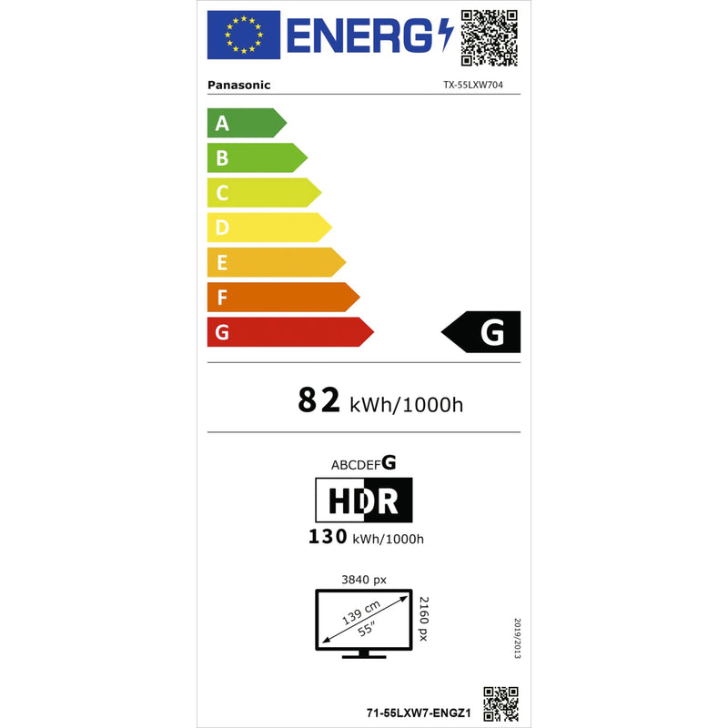 Panasonic 55 Zoll LCD-LED Smart TV Fernseher UHD, 4K, TX-55LXW704 schwarz