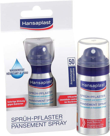 Hansaplast Sprühpflaster, Pflaster Spray unsichtbar, 32 ml
