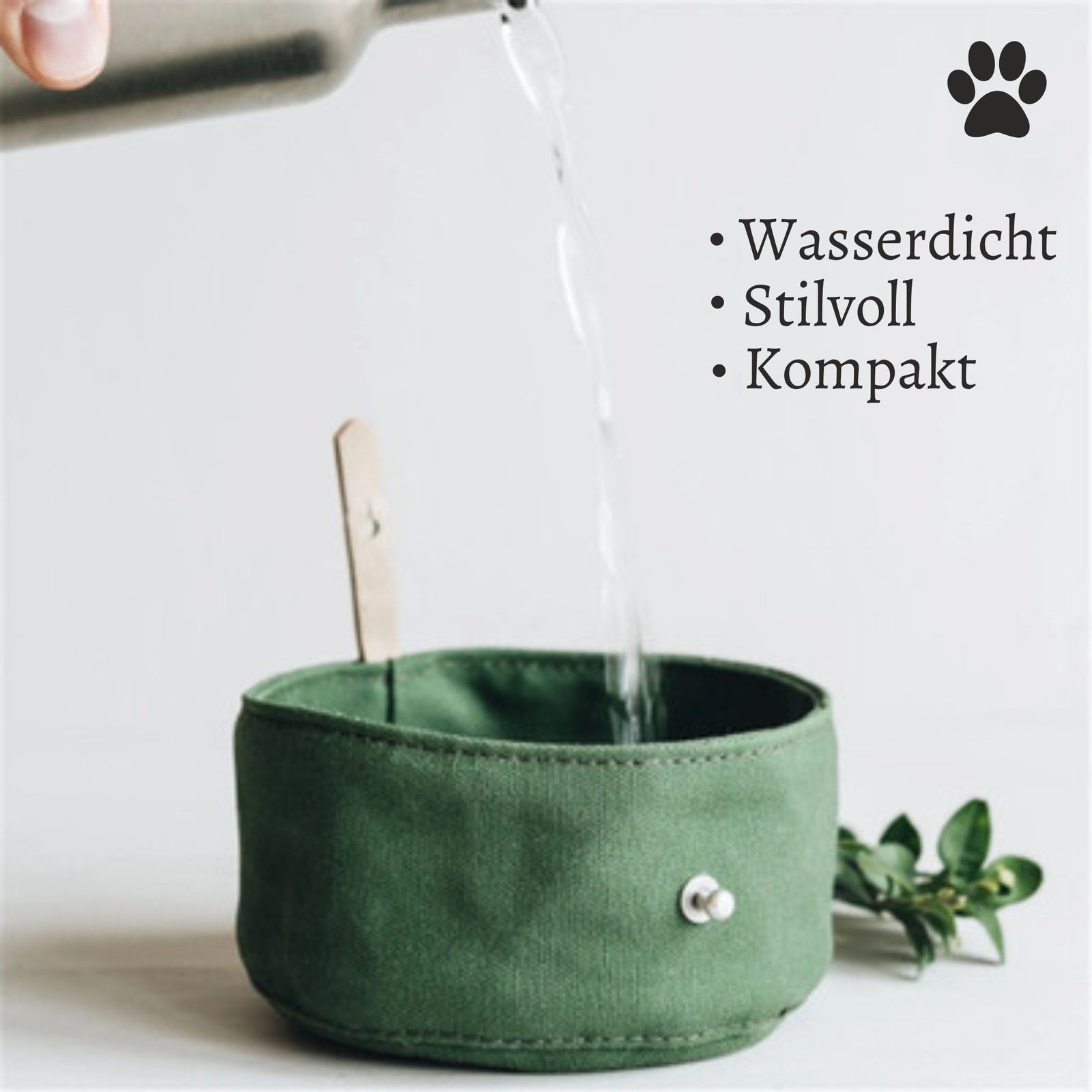 Dingo Faltbarer Reisenapf Für Hunde - Silikon Mit Karabiner