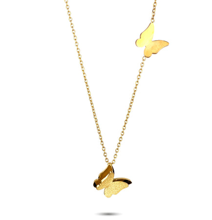 Halskette Butterfly in Gold
