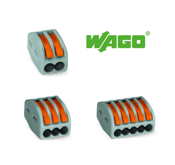 Wago 222 Classic Kabelklemmen mit Hebel Dosenklemme Verbindungsklemmen