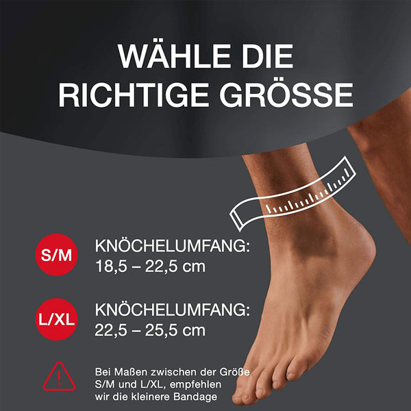 Hansaplast Sport Fußgelenk-Bandage Knöchelbandage rechter & linker Fuss - M / L