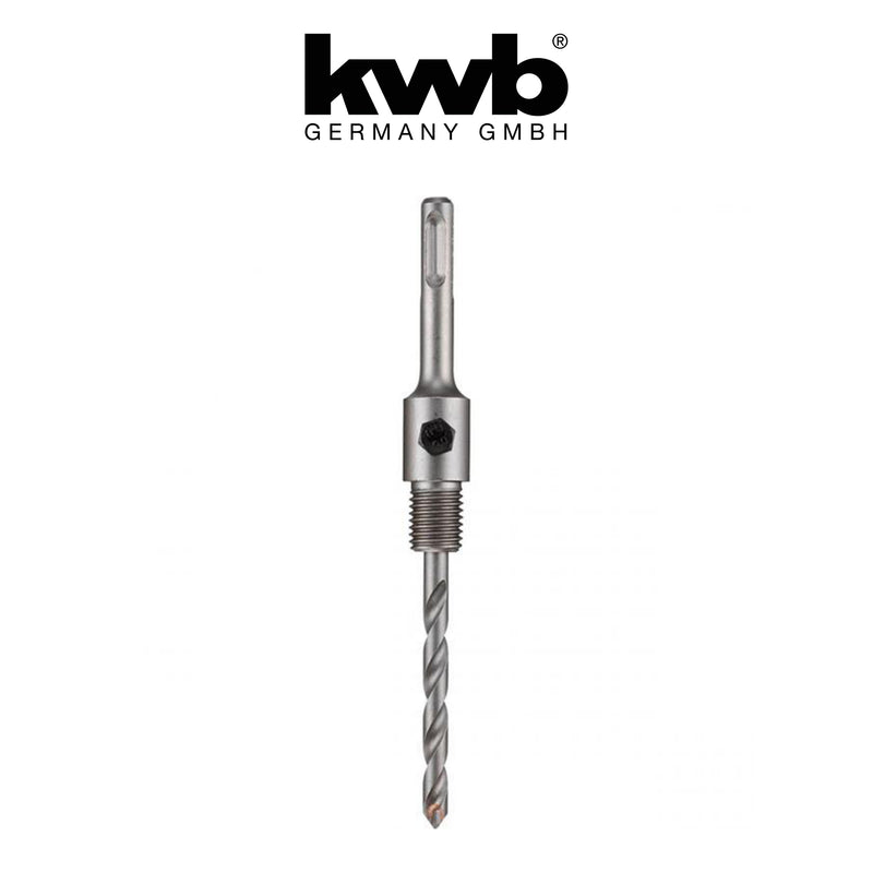 KWB SDS-plus Aufnahmeschaft + Zentrierbohrer M16 Bohrkrone 10mm Steinbohrer
